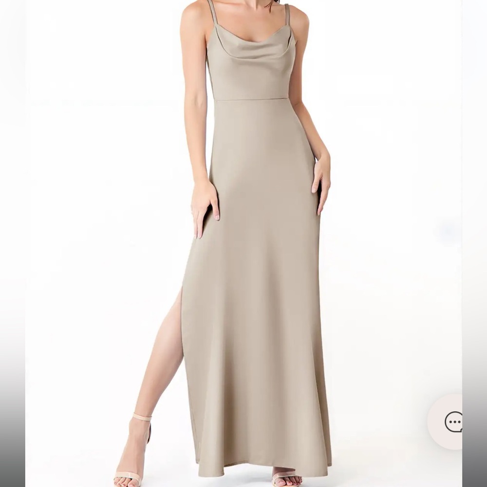 Azazie Alaija Stretch Satin Dress